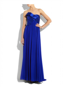 Rich Blue evening gown Notte by Marchesa