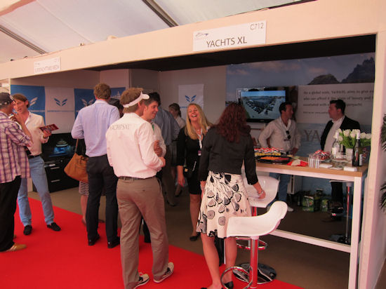 antibes yacht show 2011 party on yachtsxl stand