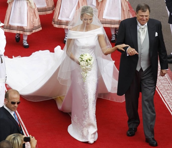 Charlene Wittstock wedding dress Monaco