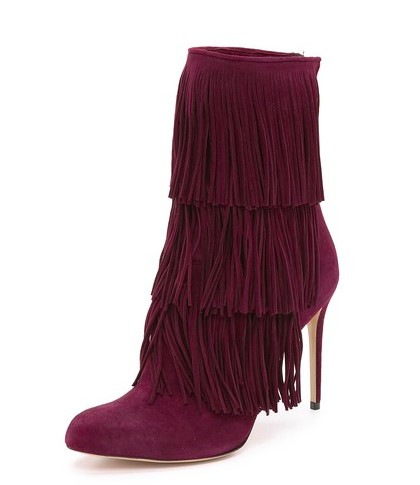 Paul Andrew suede boots with fringe