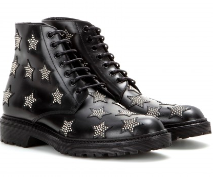 Saint Laurent embellished boots