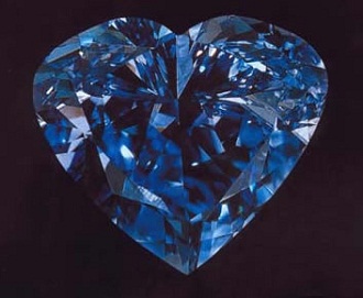 the heart of eternity heart shaped blue diamond