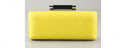 Diane von Furstenberg yellow clutch