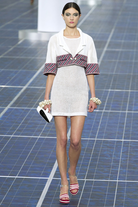chanel spring 2013 ready to wear collection white dress 