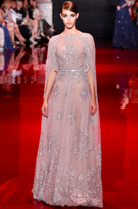 Elie Saab formal lace evening gown