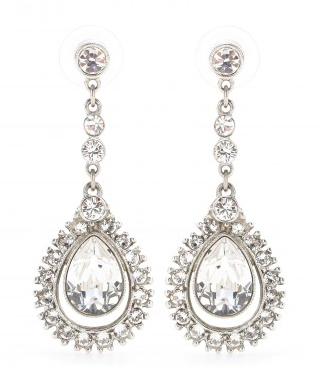 Teardrop crystal-embellished earrings by Ben Amun great jewellery gift idea
