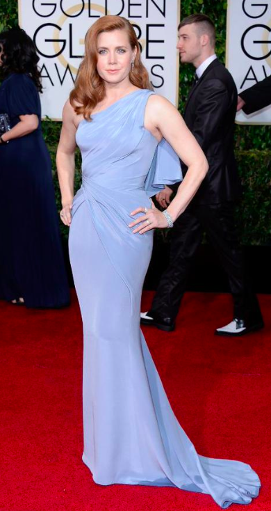 Amy Adams in Atelier Versace at the Golden Globe Awards red carpet