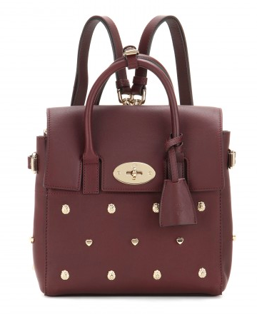 MULBERRY Brown Mini Cara Delevingne embellished leather tote