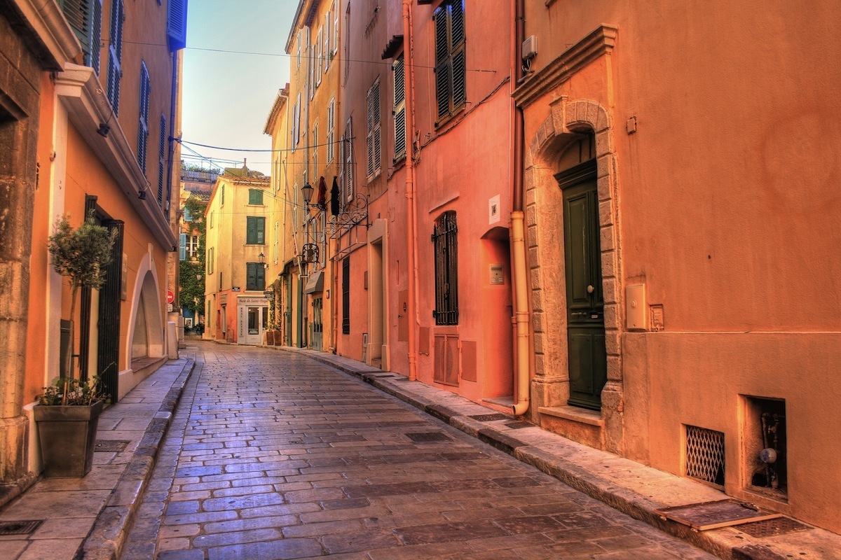 Streets in Saint Tropez South of France