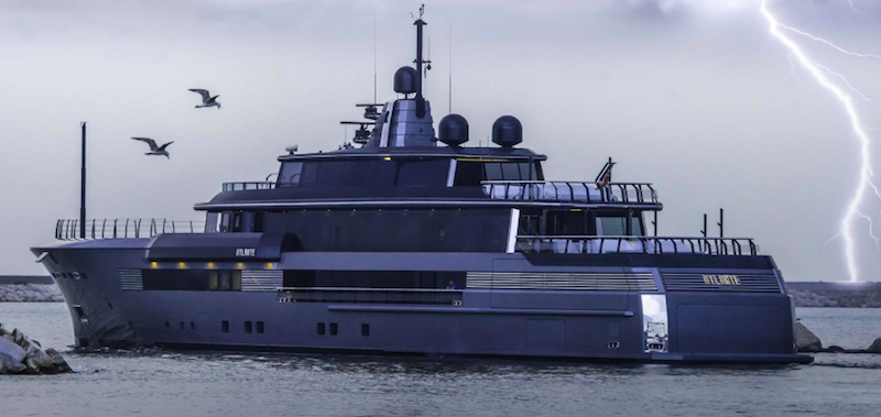 Atlante new luxury yacht on display at the Monaco yacht show 2015