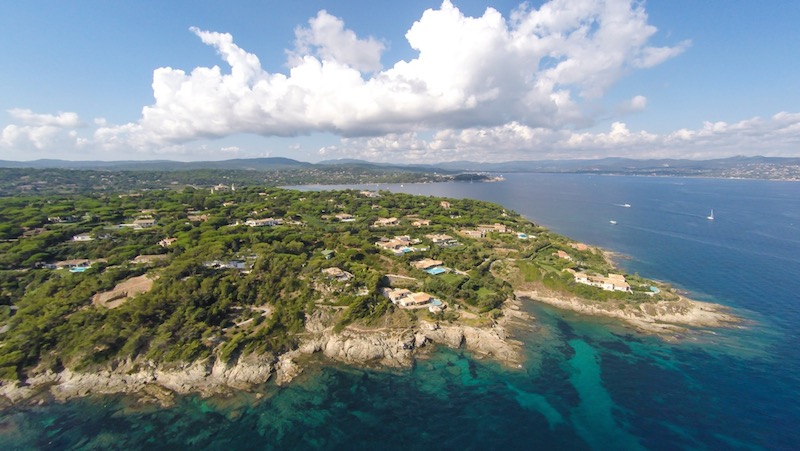 View of villas in Les Parcs de St Tropez French Riviera France