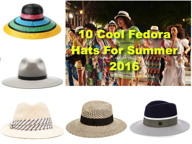 Selection of cool fedora hats for women summer 2016